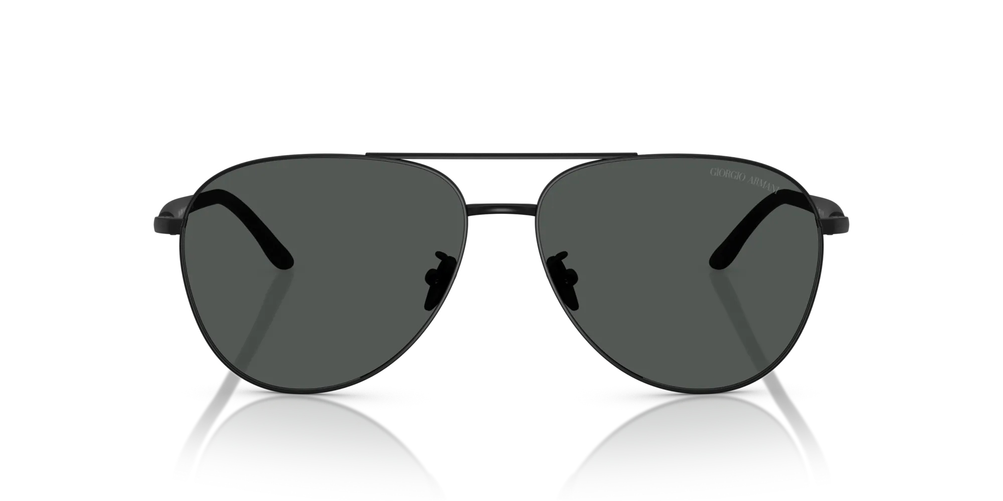 Giorgio Armani AR6162 300187 Occhiali da sole Acciaio Nero Grigio Pilot Normale - immagine 3
