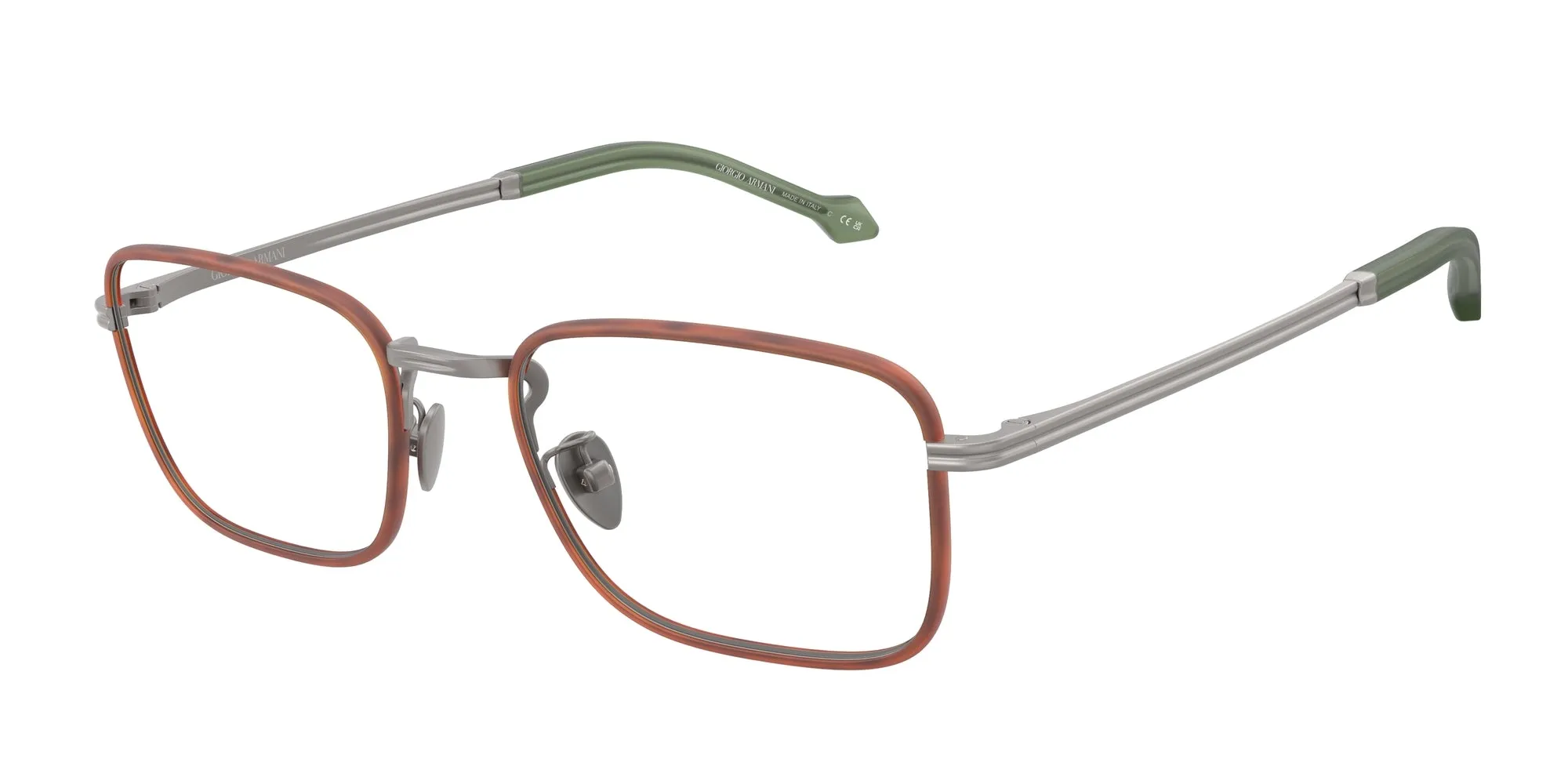 Giorgio Armani AR5152J 3003 Montature da vista Acciaio Grigio Squadrata Normale - immagine 1
