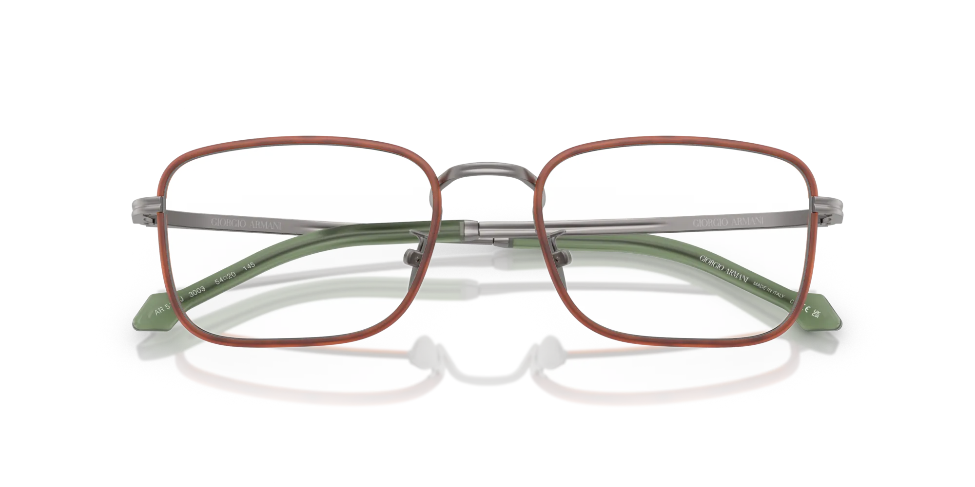 Giorgio Armani AR5152J 3003 Montature da vista Acciaio Grigio Squadrata Normale - immagine 2