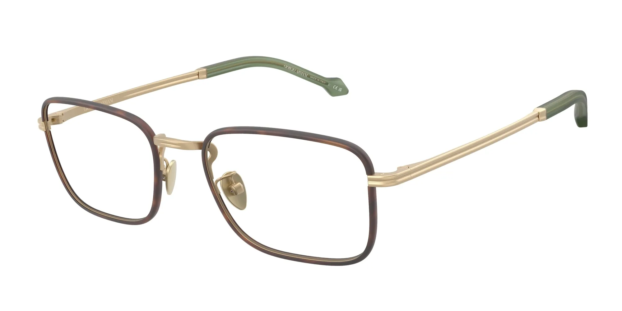 Giorgio Armani AR5152J 3002 Montature da vista Acciaio Oro Squadrata Normale - immagine 1