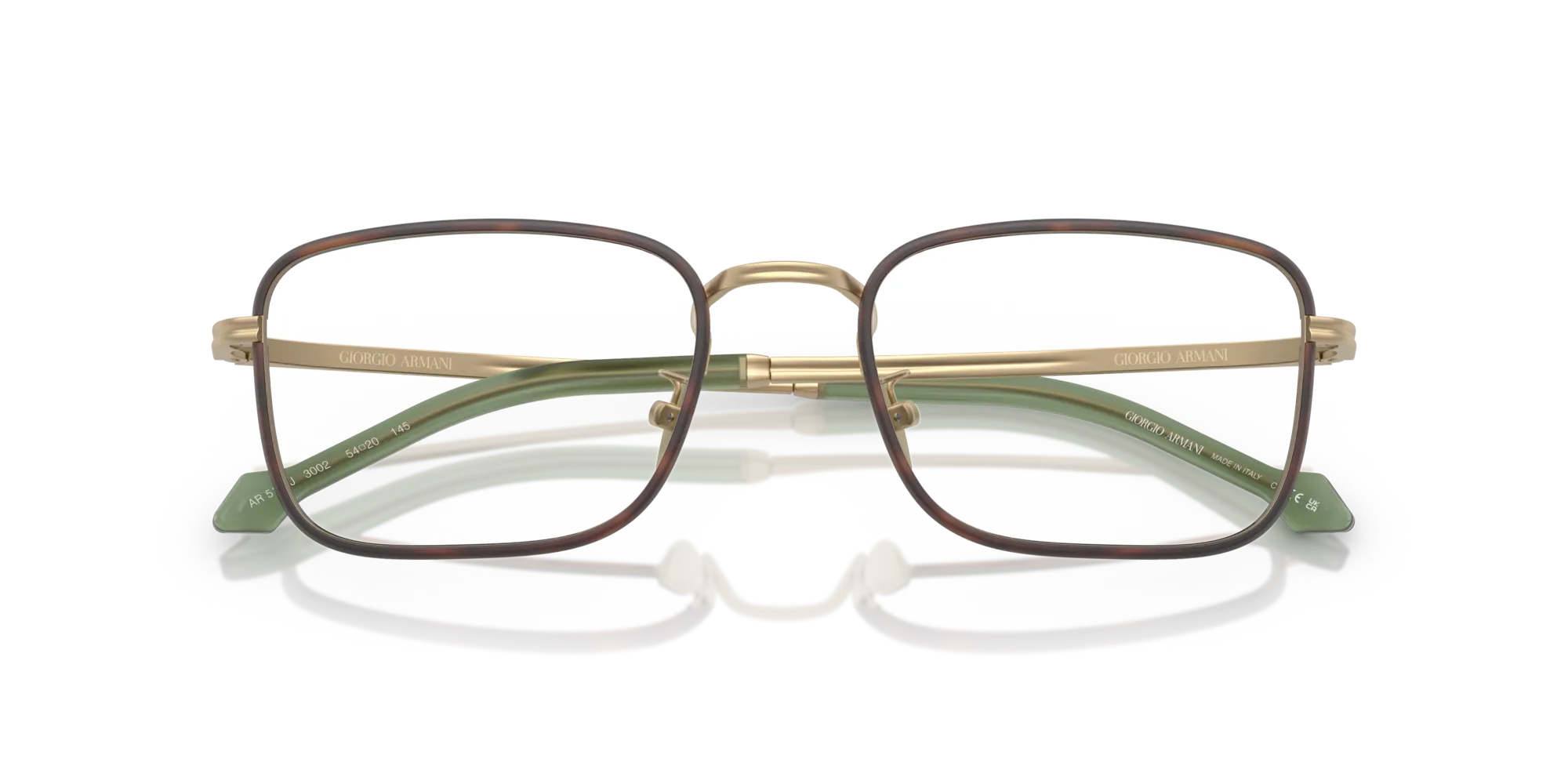 Giorgio Armani AR5152J 3002 Montature da vista Acciaio Oro Squadrata Normale - immagine 2