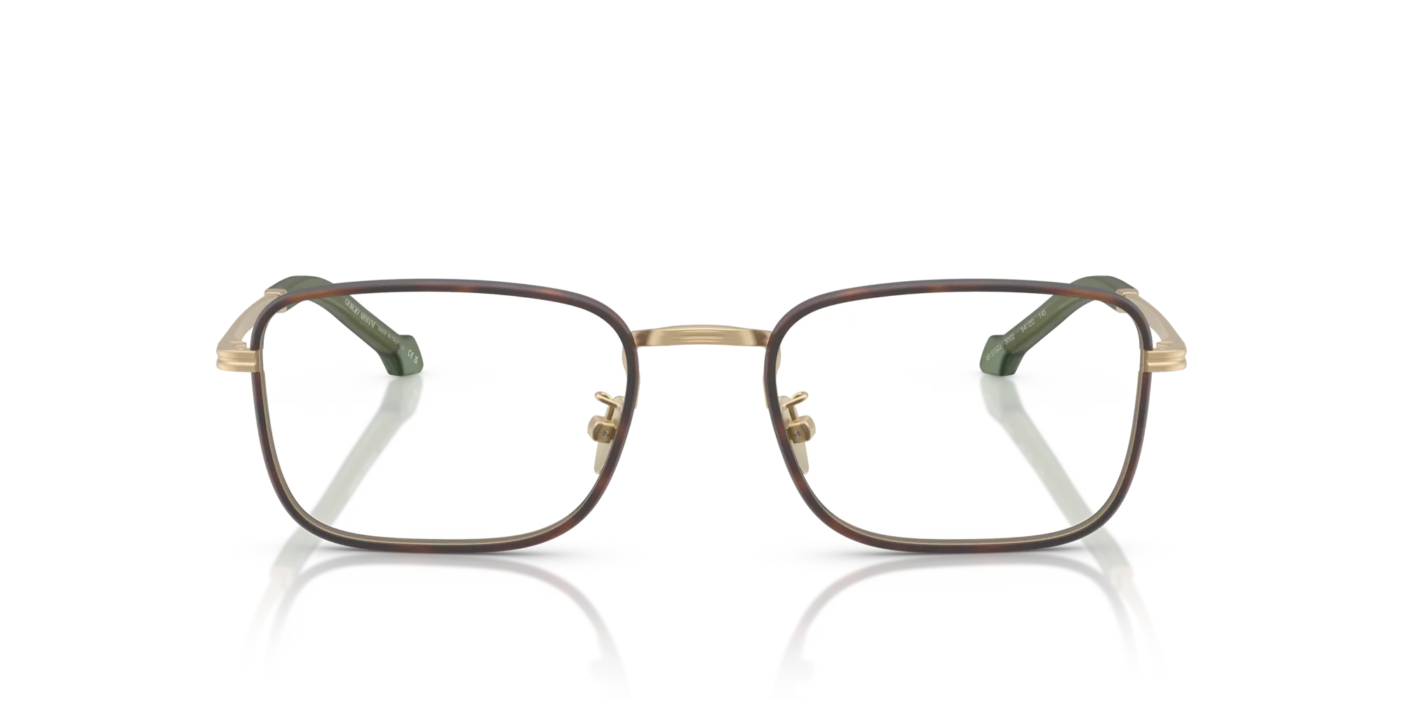 Giorgio Armani AR5152J 3002 Montature da vista Acciaio Oro Squadrata Normale - immagine 3