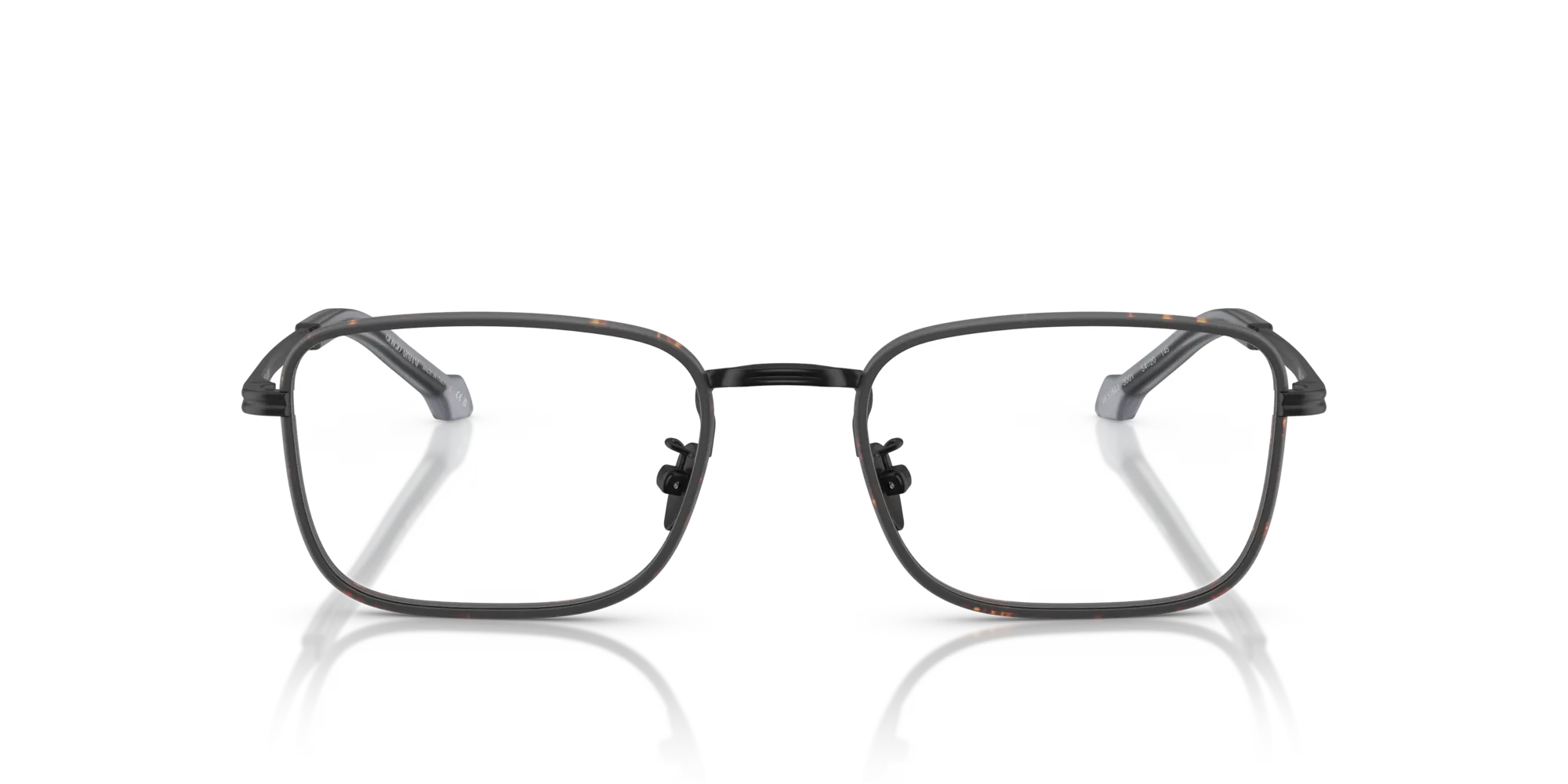 Giorgio Armani AR5152J 3001 Montature da vista Acciaio Nero Squadrata Normale - immagine 3