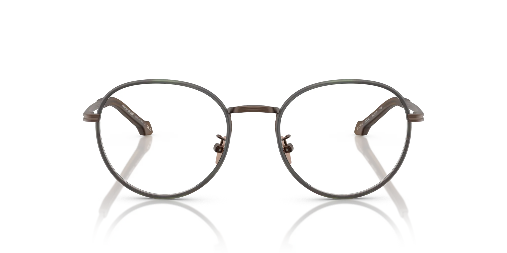 Giorgio Armani AR5151J 3006 Montature da vista Metallo Bronzo Trasparente Pantos Normale - immagine 3