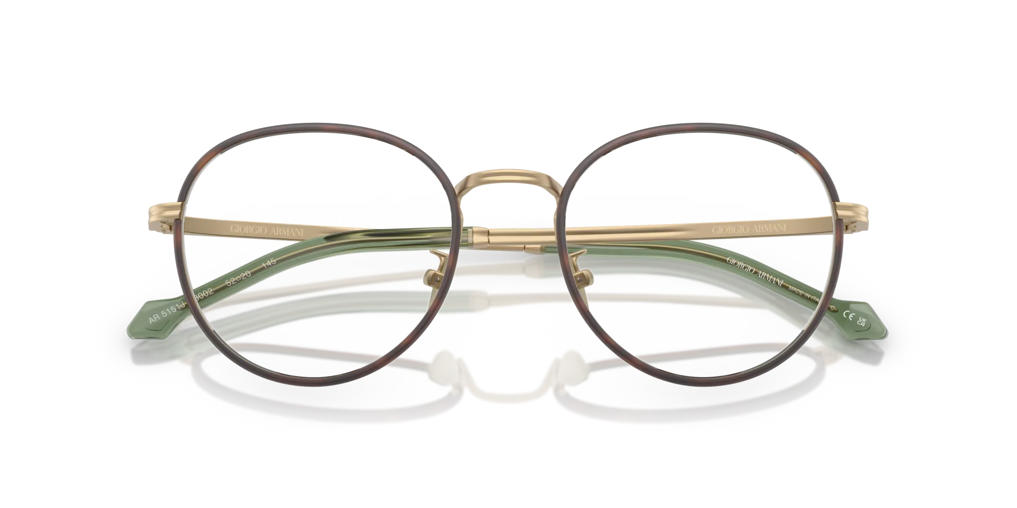 Giorgio Armani AR5151J 3002 Montature da vista Metallo Oro Pantos Normale - immagine 2