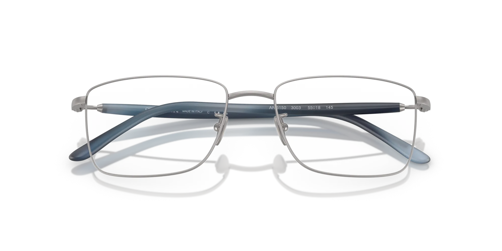Giorgio Armani AR5150 3003 Montature da vista Acciaio Grigio Squadrata Normale - immagine 2