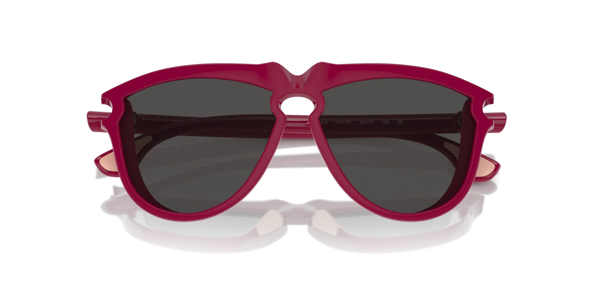 Burberry JB4003U 413187 Occhiali da sole Iniettato Rosa Grigio Pilot Normale - immagine 2