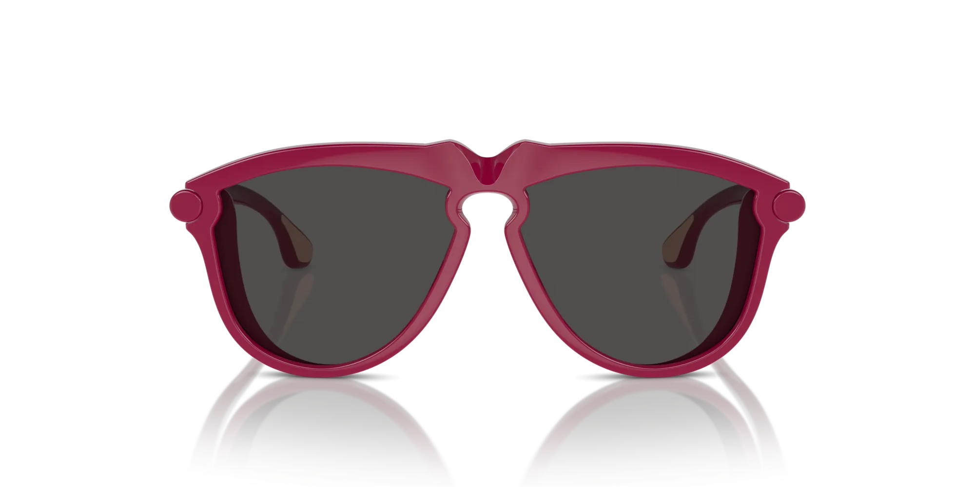 Burberry JB4003U 413187 Occhiali da sole Iniettato Rosa Grigio Pilot Normale - immagine 3