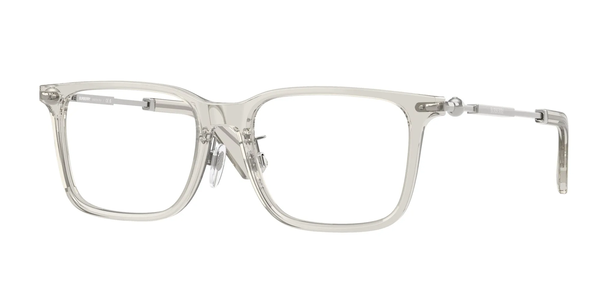 Burberry BE2426D 4127 Montature da vista Acetato Grigio Trasparente Squadrata Normale - immagine 1