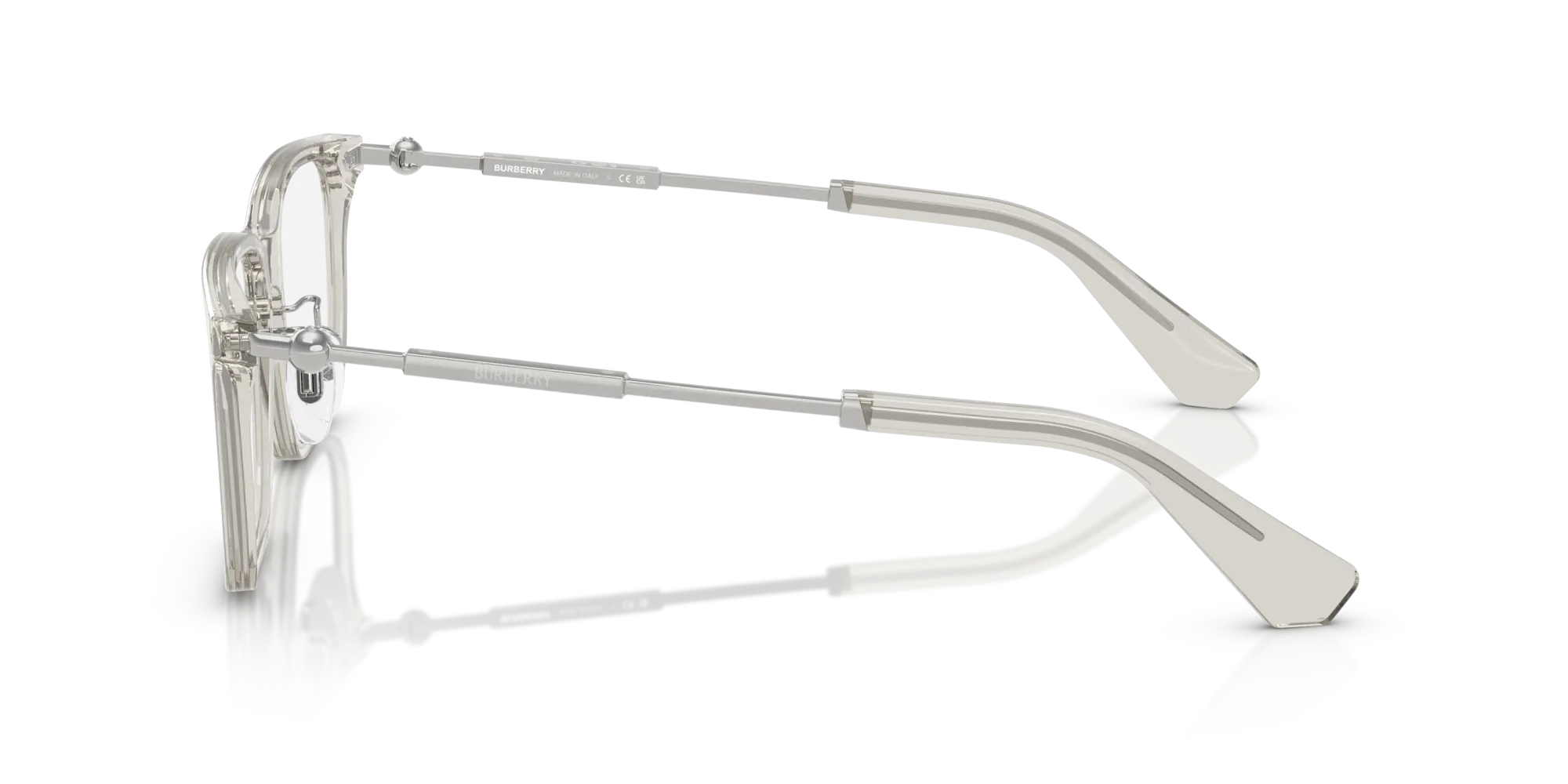 Burberry BE2426D 4127 Montature da vista Acetato Grigio Trasparente Squadrata Normale - immagine 4