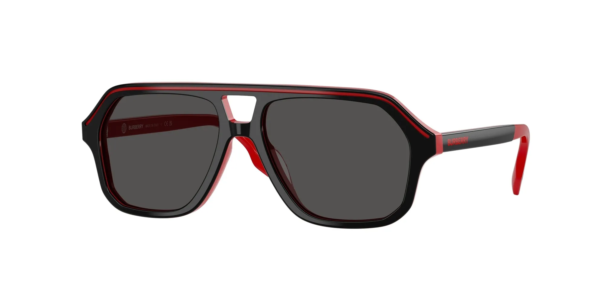 Burberry JB4340 414987 Occhiali da sole Acetato Nero Grigio Geometrica Normale - immagine 1