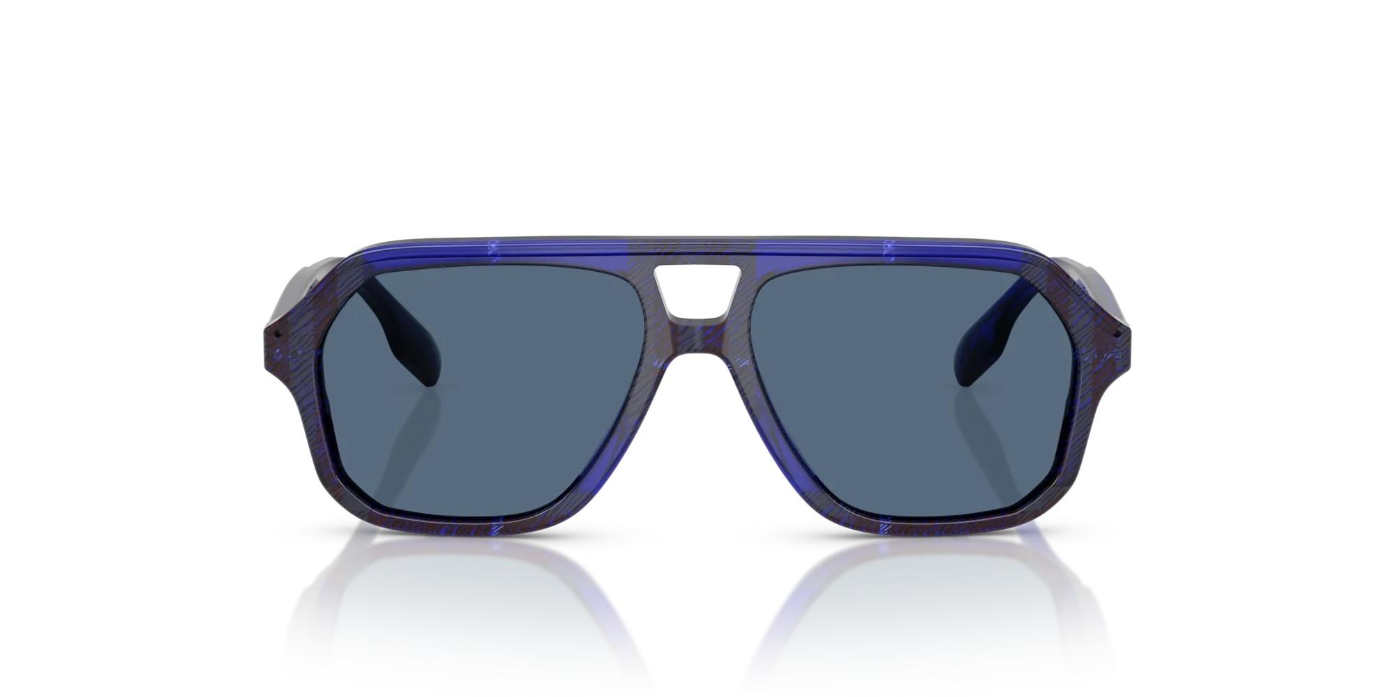 Burberry JB4340 411480 Occhiali da sole Acetato Blu Blu Geometrica Normale - immagine 3