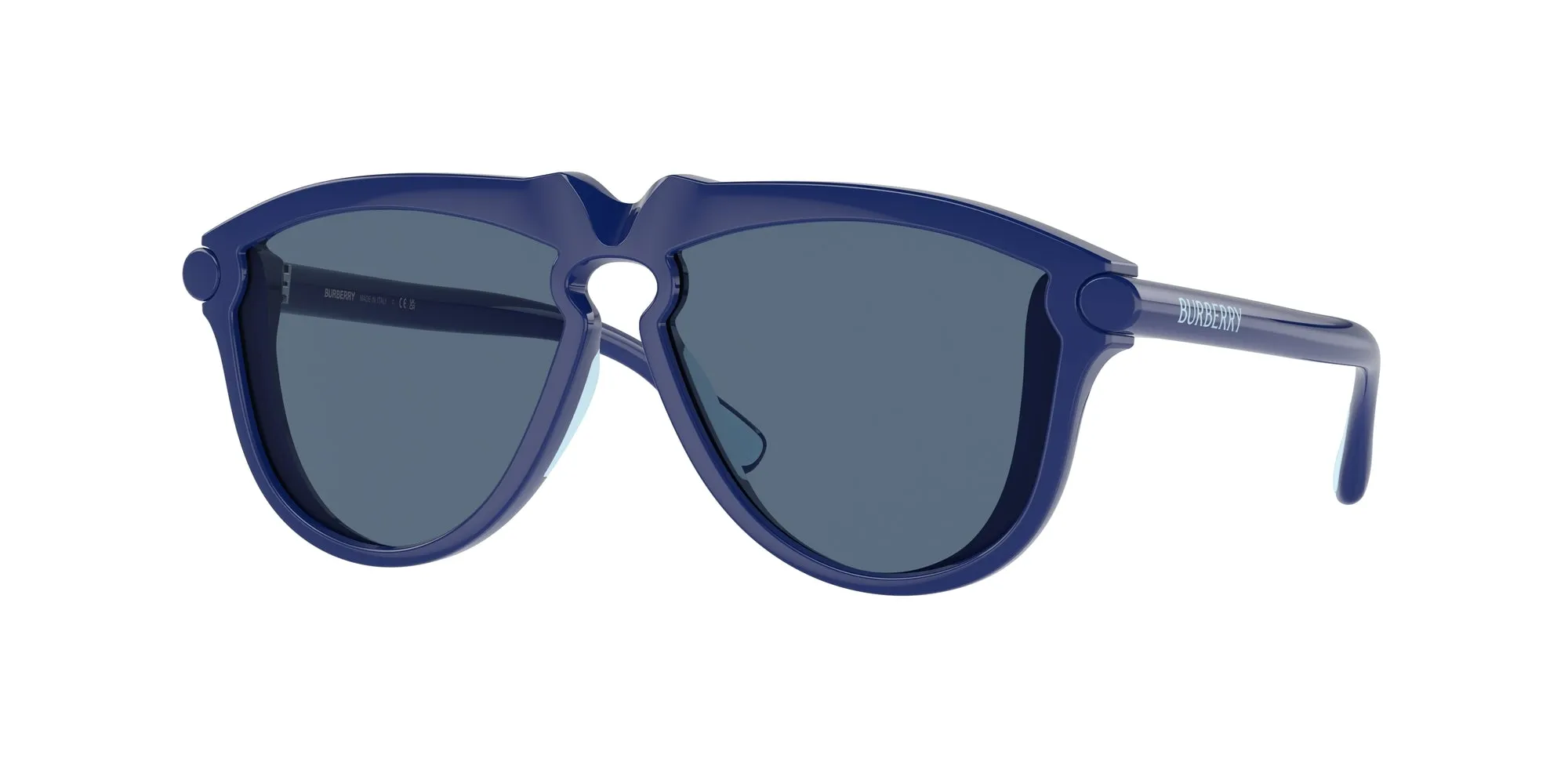 Burberry JB4003U 412980 Occhiali da sole Iniettato Blu Blu Pilot Normale - immagine 1