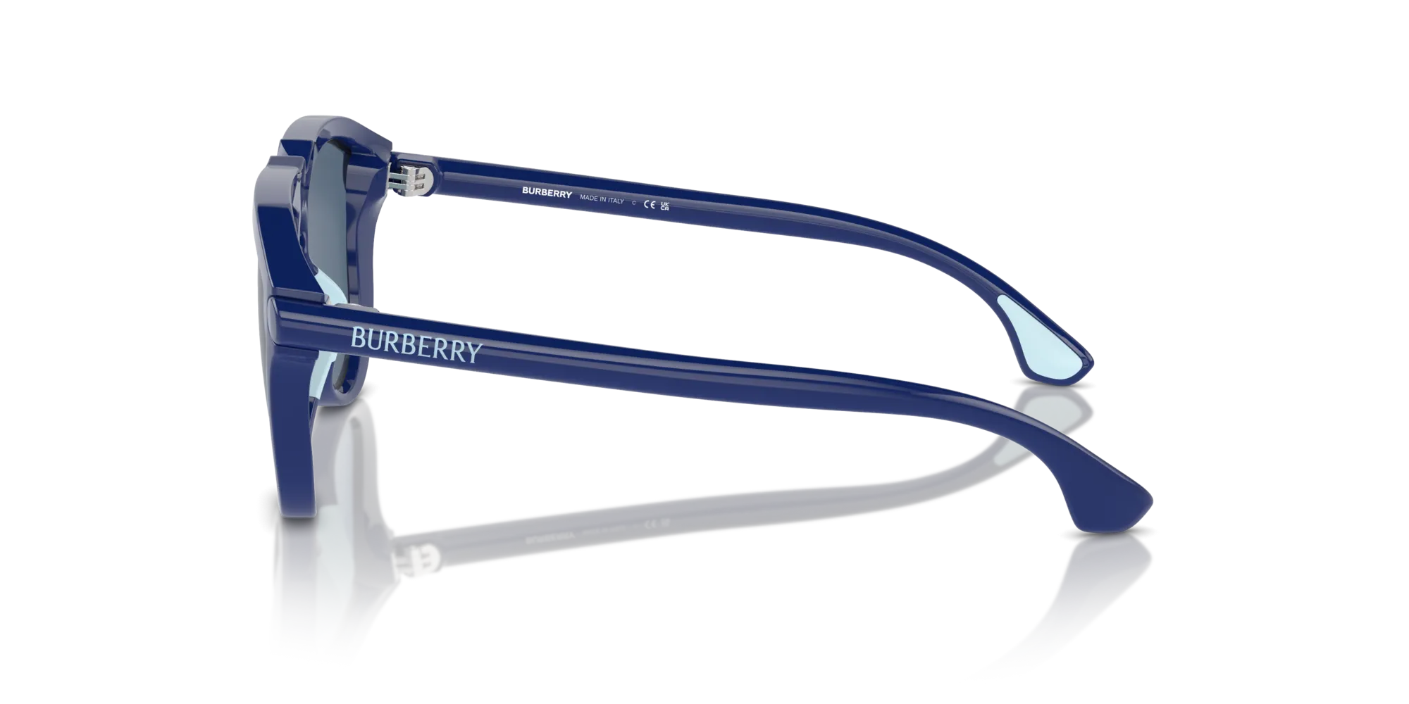 Burberry JB4003U 412980 Occhiali da sole Iniettato Blu Blu Pilot Normale - immagine 4