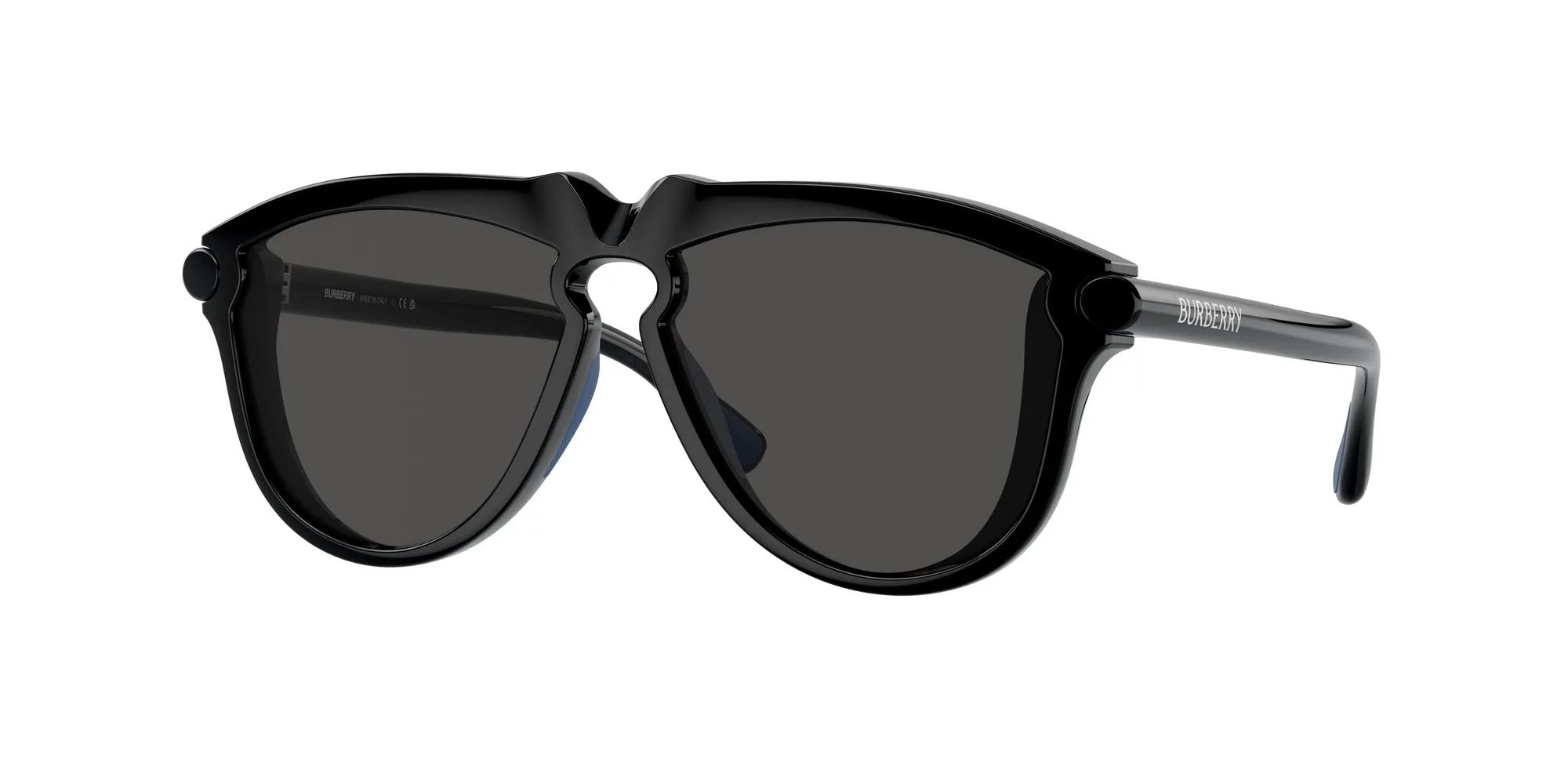 Burberry JB4003U 300187 Occhiali da sole Iniettato Nero Grigio Pilot Normale - immagine 1