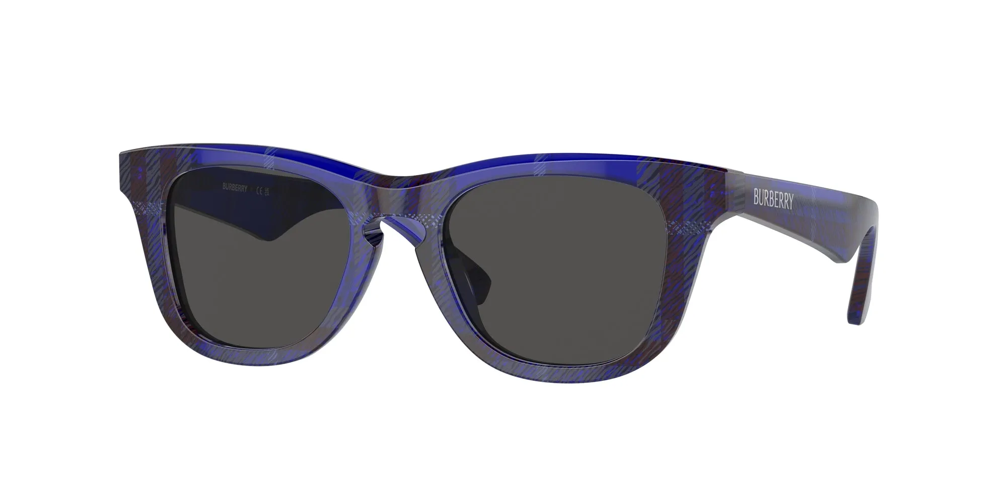 Burberry JB4002 411480 Occhiali da sole Acetato Blu Blu Squadrata Normale - immagine 1