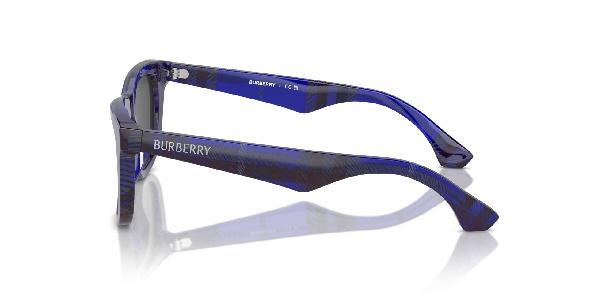 Burberry JB4002 411480 Occhiali da sole Acetato Blu Blu Squadrata Normale - immagine 4