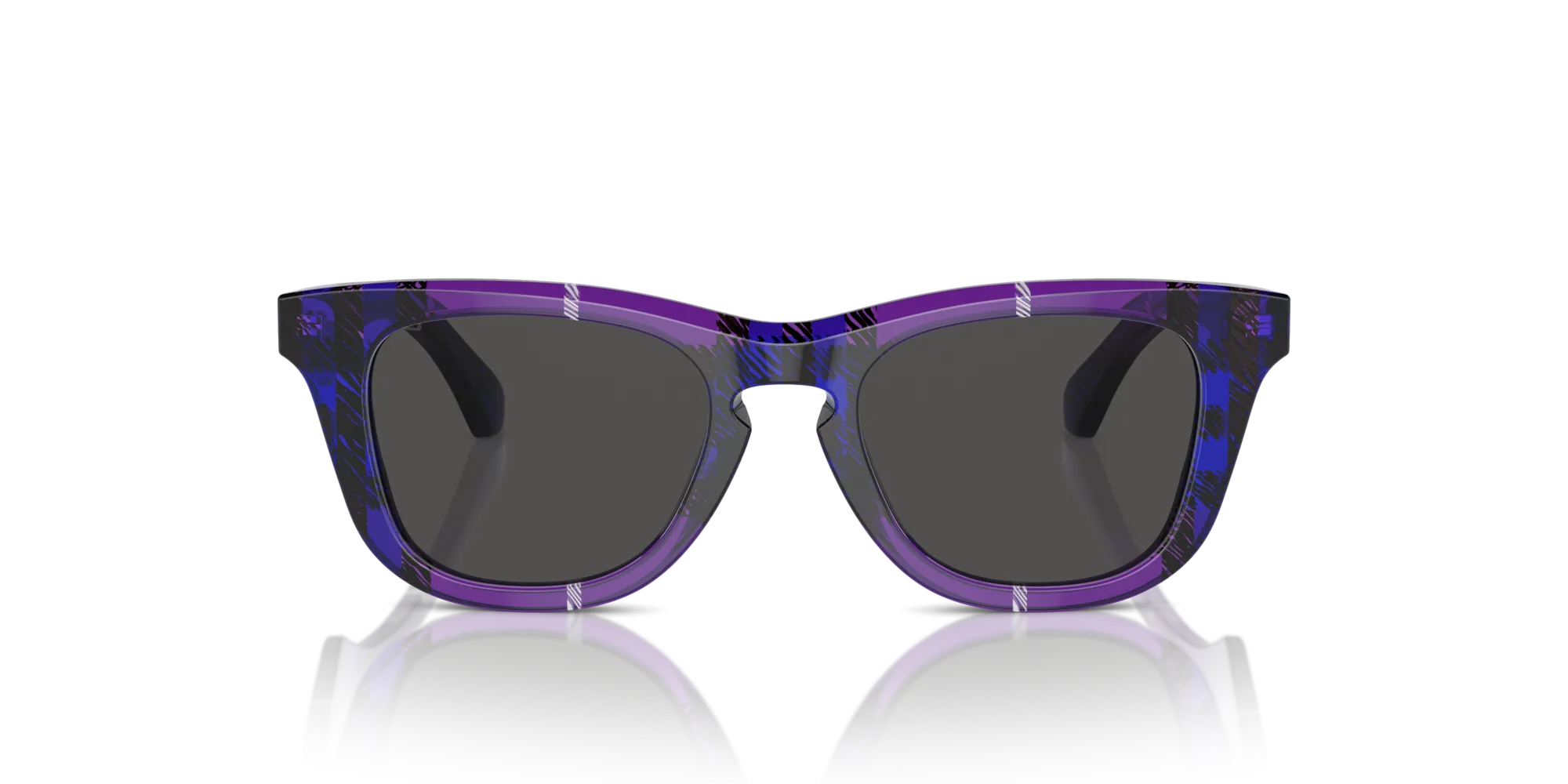 Burberry JB4002 411387 Occhiali da sole Acetato Viola Grigio Squadrata Normale - immagine 3
