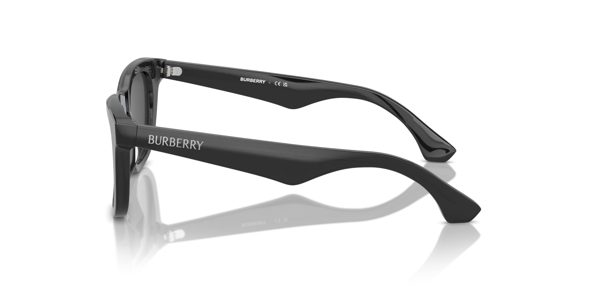 Burberry JB4002 411287 Occhiali da sole Acetato Grigio Grigio Squadrata Normale - immagine 4