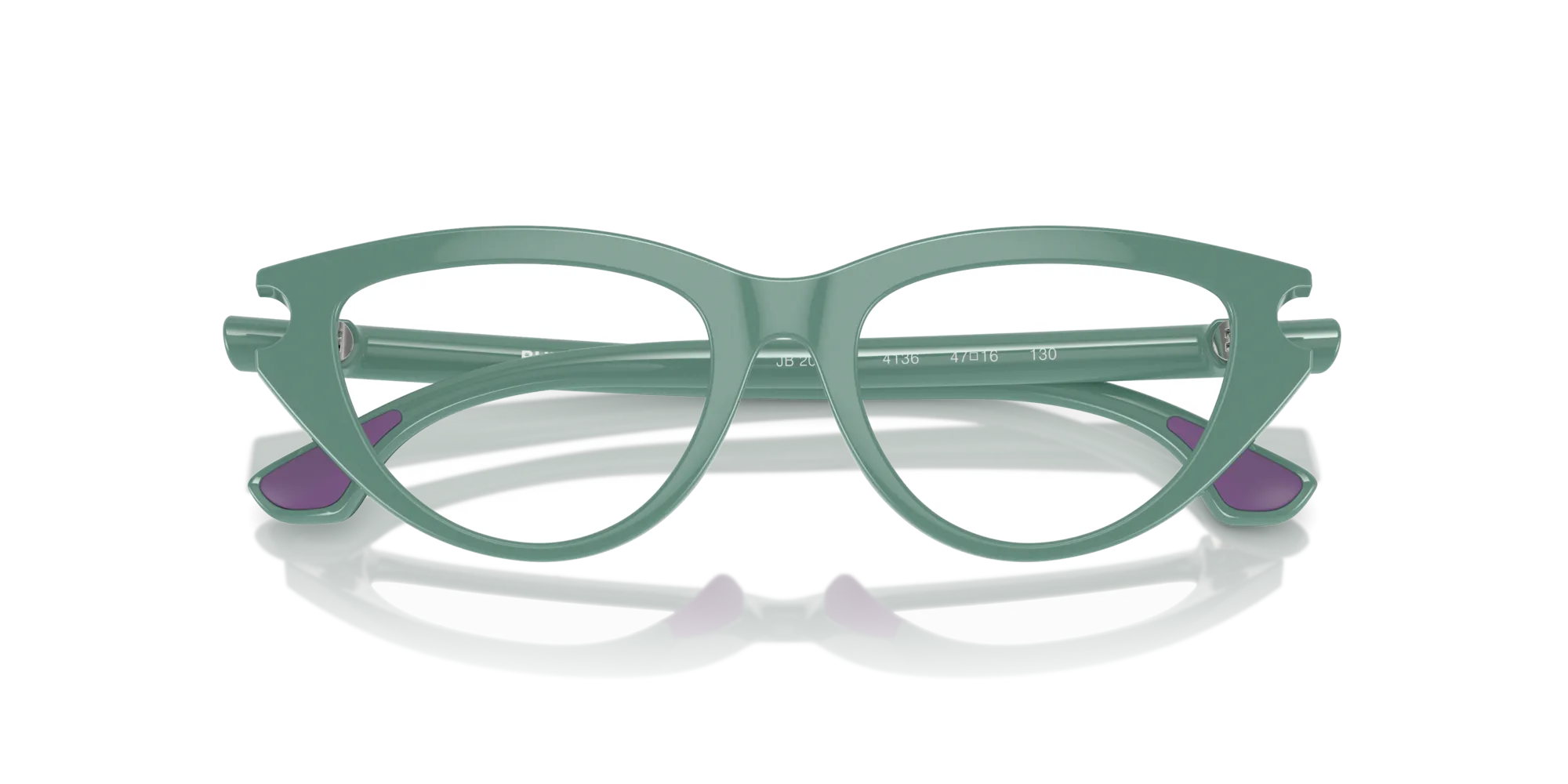 Burberry JB2011U 4136 Montature da vista Iniettato Verde Cat Eye Normale - immagine 2