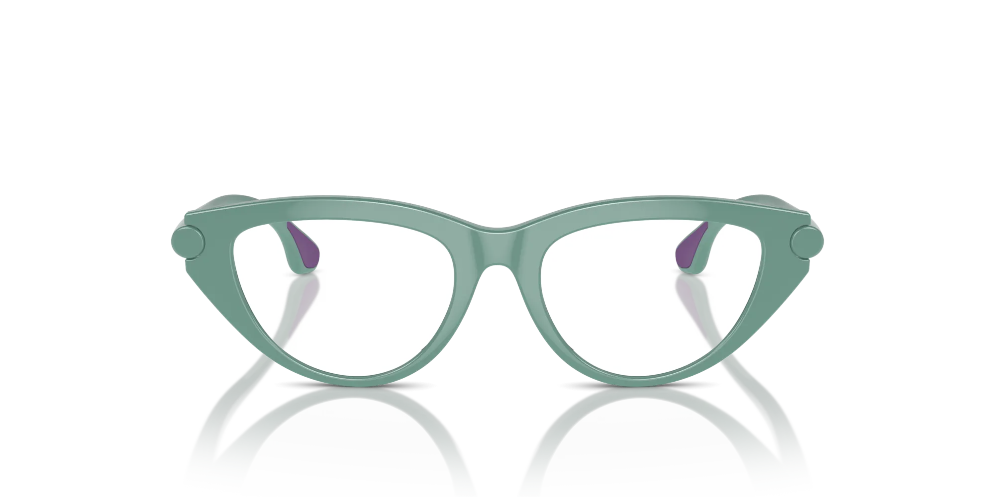 Burberry JB2011U 4136 Montature da vista Iniettato Verde Cat Eye Normale - immagine 3
