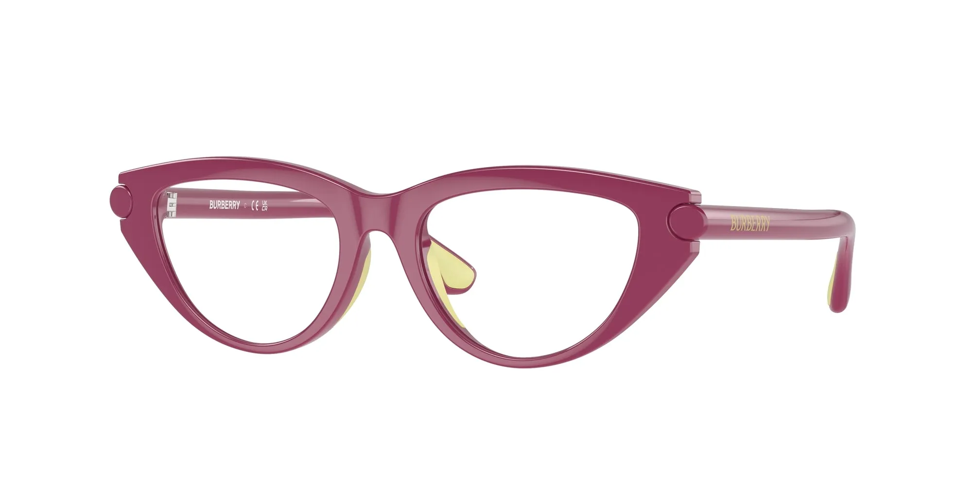 Burberry JB2011U 4134 Montature da vista Iniettato Rosa Cat Eye Normale - immagine 1