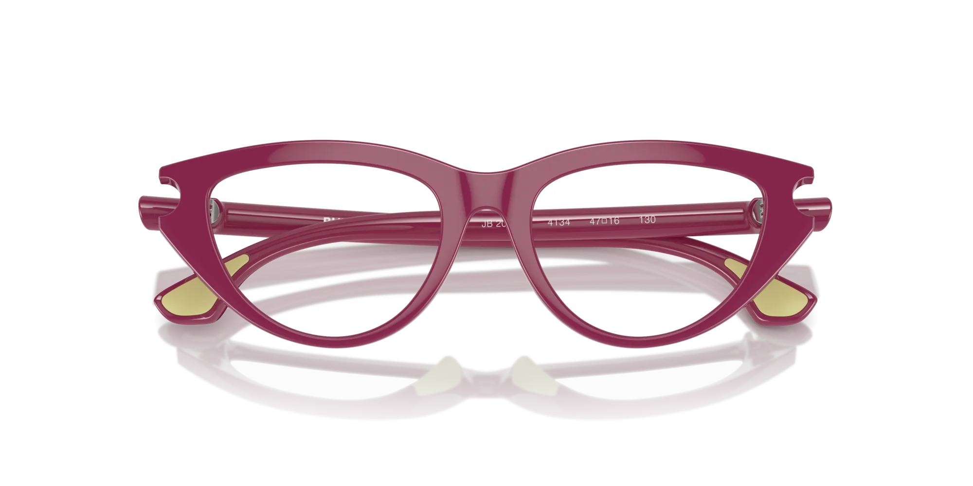 Burberry JB2011U 4134 Montature da vista Iniettato Rosa Cat Eye Normale - immagine 2