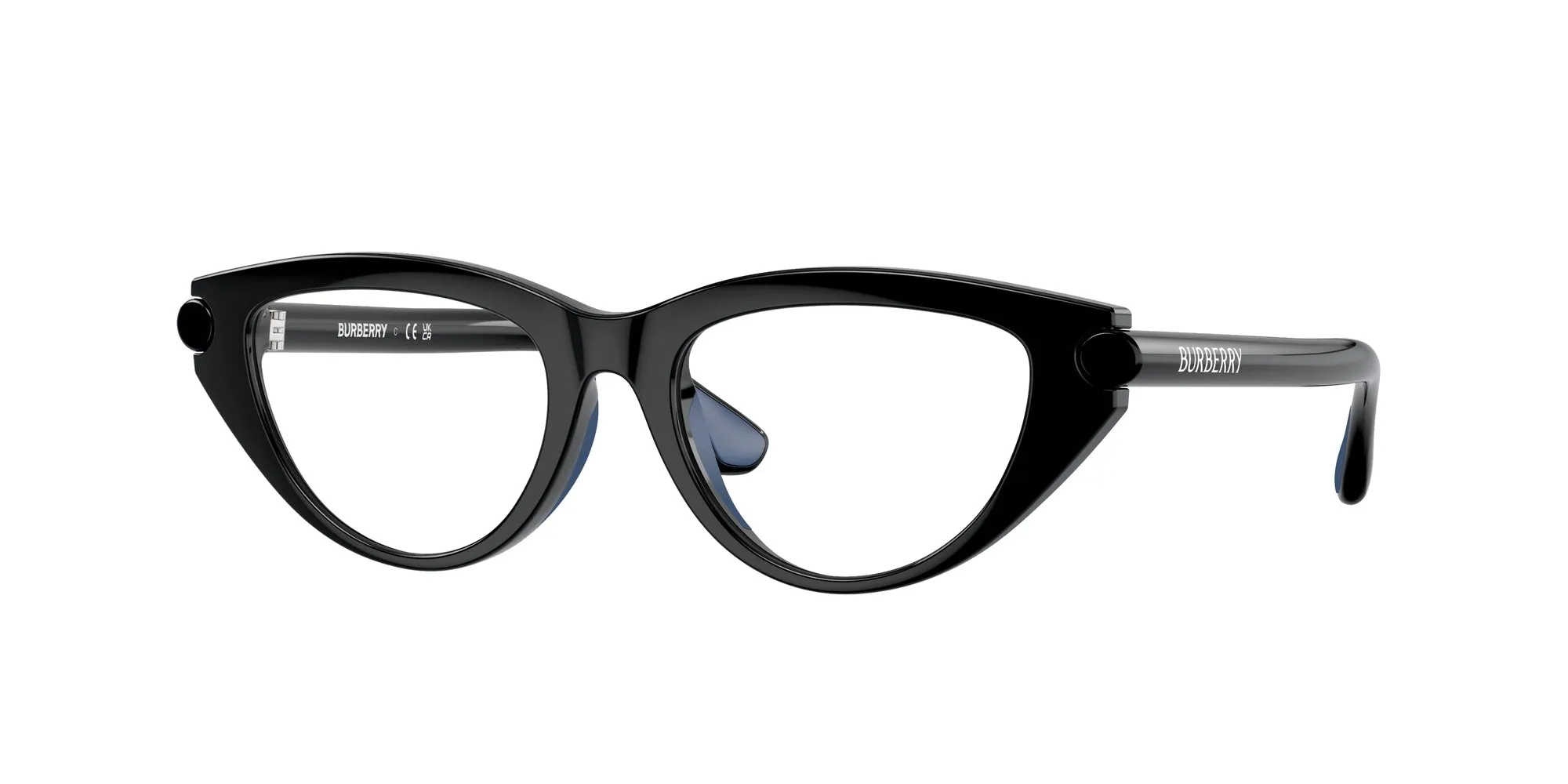 Burberry JB2011U 3001 Montature da vista Iniettato Nero Cat Eye Normale - immagine 1