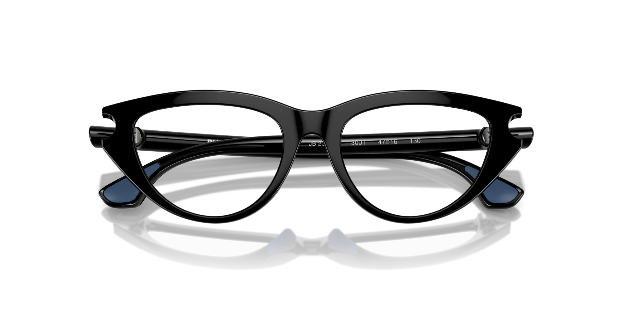 Burberry JB2011U 3001 Montature da vista Iniettato Nero Cat Eye Normale - immagine 2