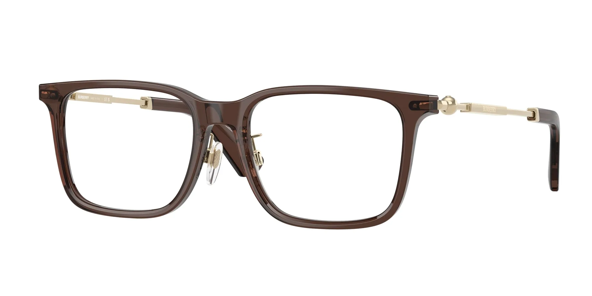 Burberry BE2426D 4116 Montature da vista Acetato Marrone Trasparente Squadrata Normale - immagine 1
