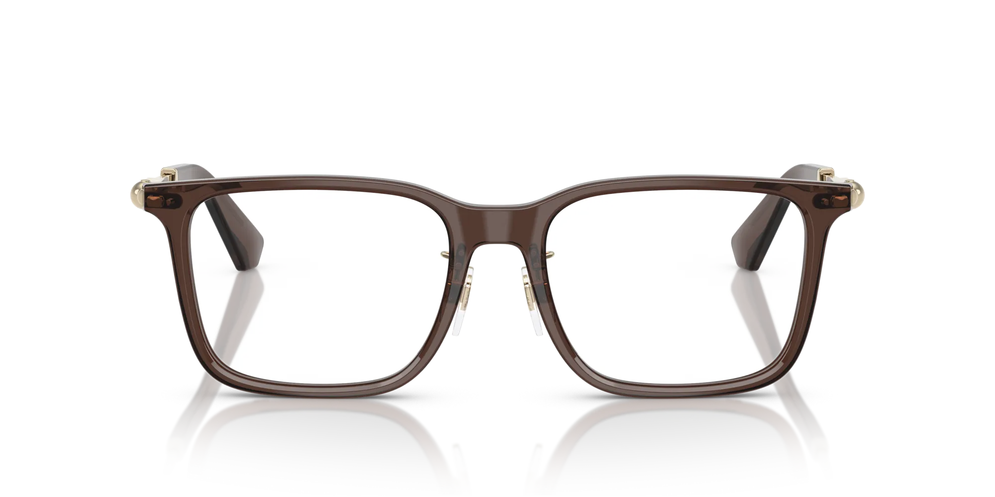 Burberry BE2426D 4116 Montature da vista Acetato Marrone Trasparente Squadrata Normale - immagine 3