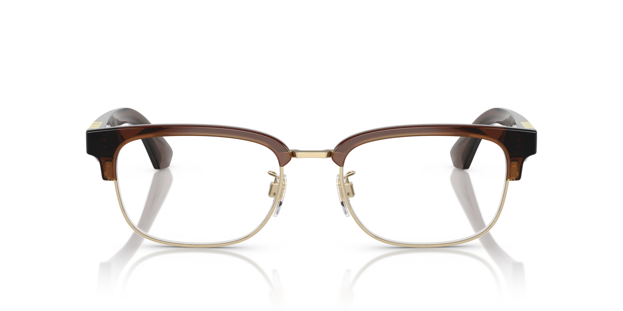 Burberry BE2424D 4116 Montature da vista Iniettato Oro Trasparente Squadrata Normale - immagine 3