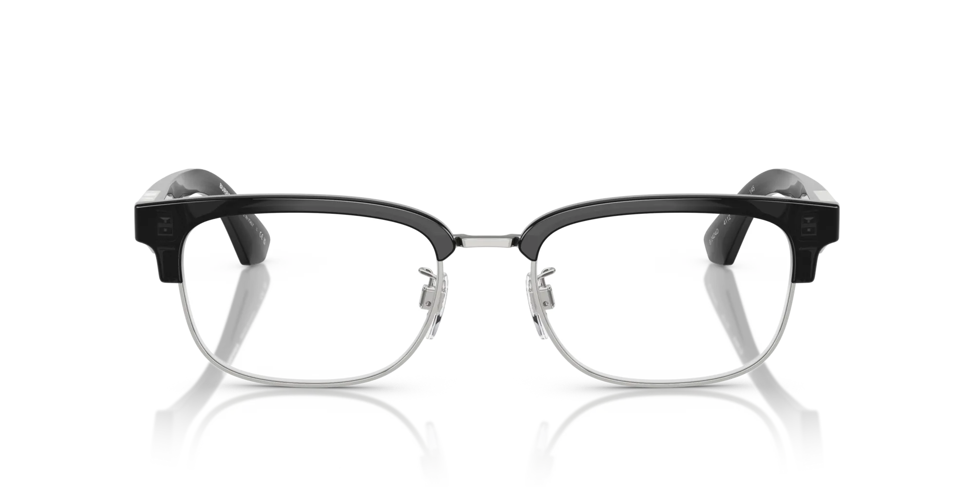 Burberry BE2424D 4112 Montature da vista Iniettato Argento Squadrata Normale - immagine 3