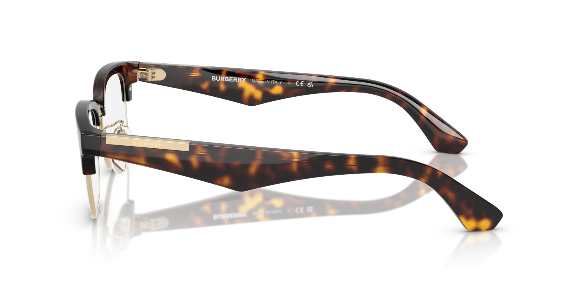 Burberry BE2424D 3002 Montature da vista Iniettato Oro Trasparente Squadrata Normale - immagine 4