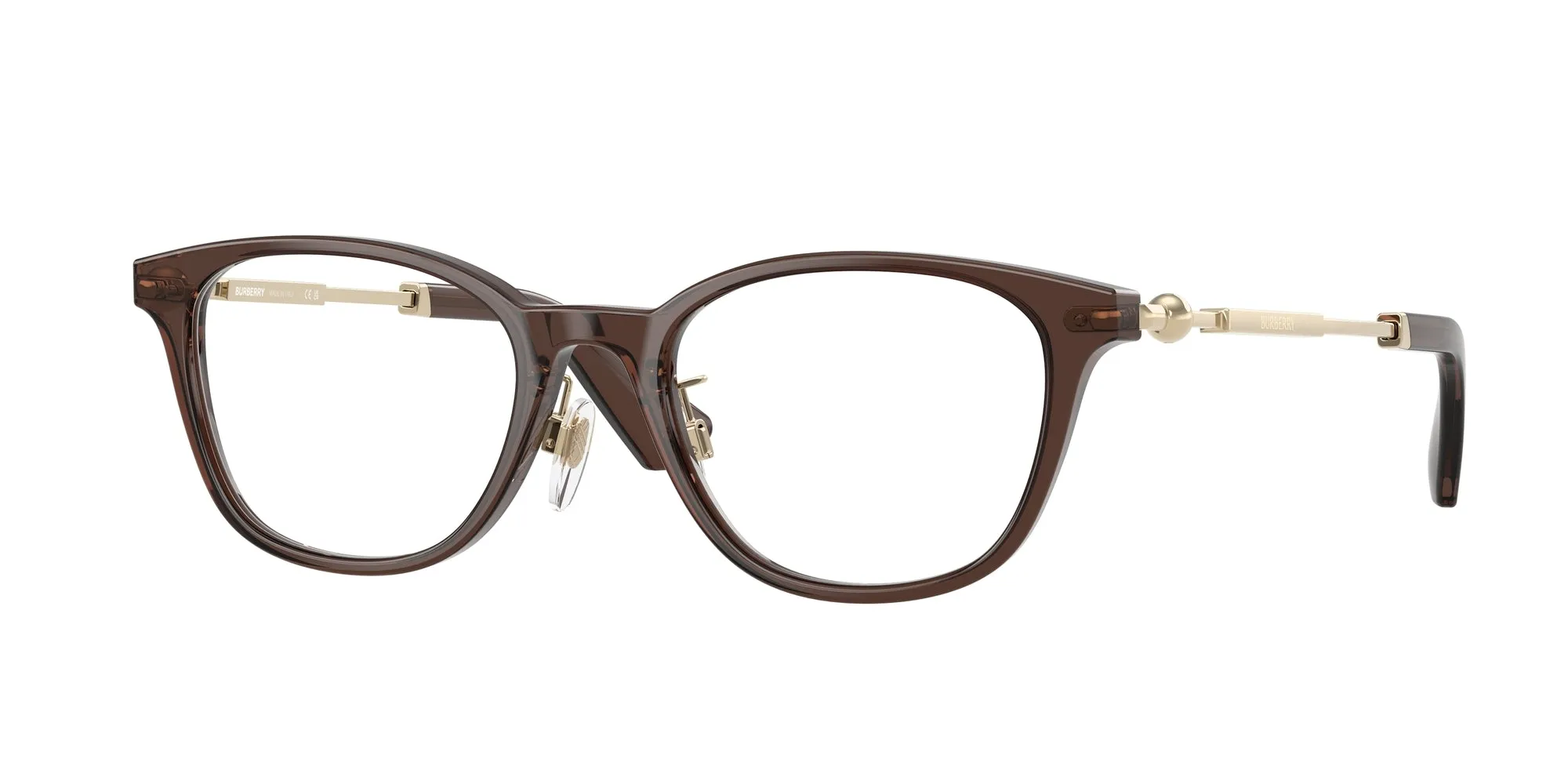Burberry BE2423D 4116 Montature da vista Acetato Marrone Trasparente Squadrata Normale - immagine 1
