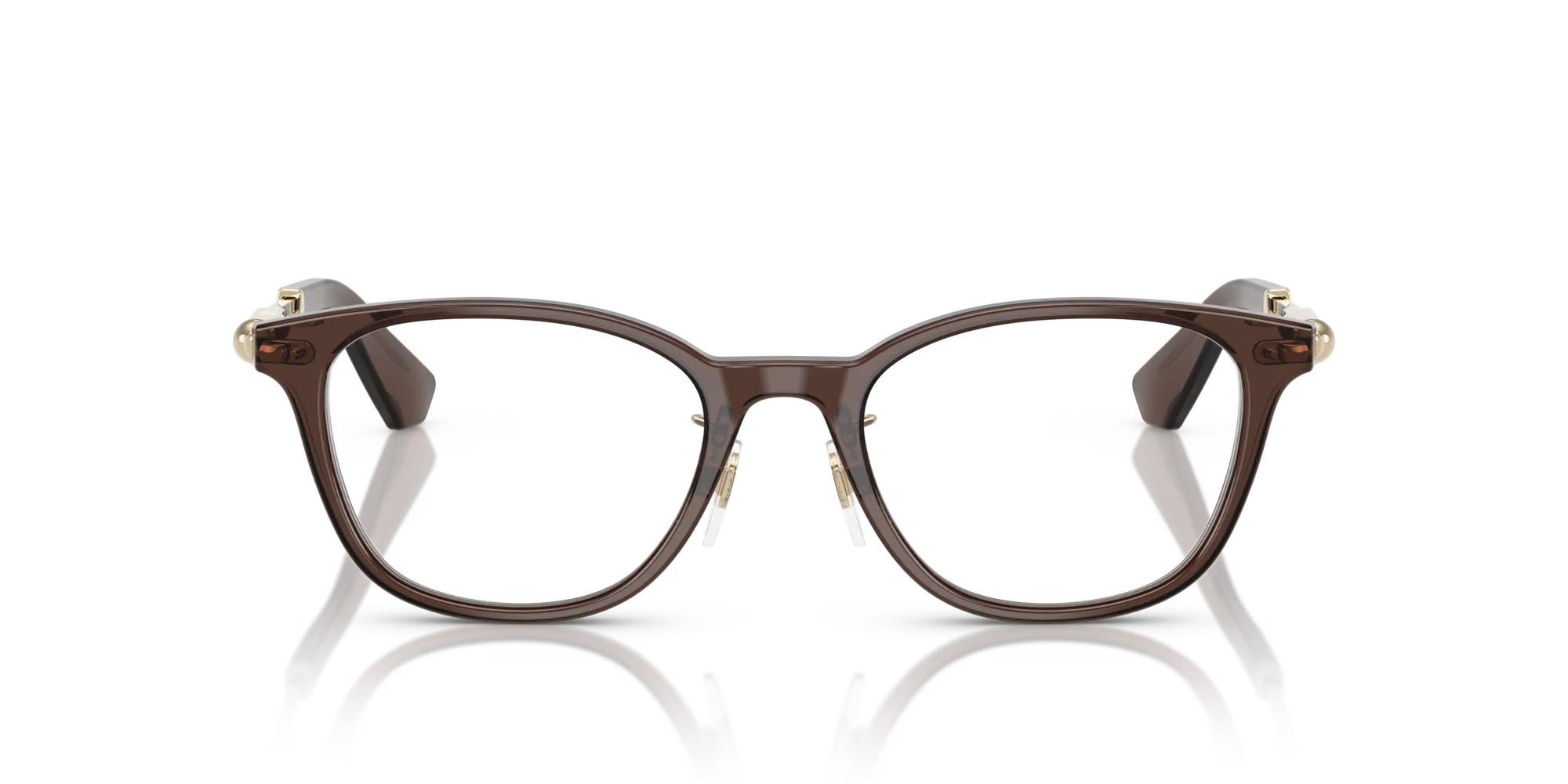 Burberry BE2423D 4116 Montature da vista Acetato Marrone Trasparente Squadrata Normale - immagine 3