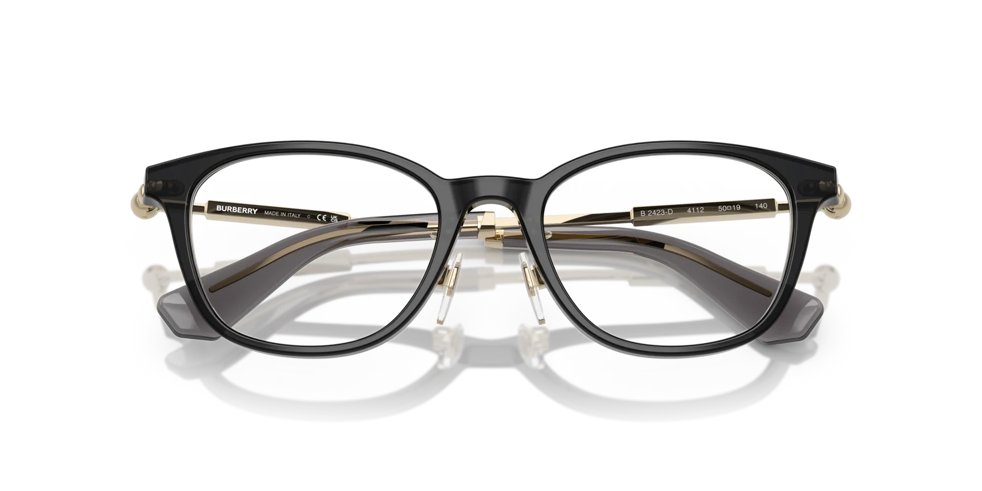 Burberry BE2423D 4112 Montature da vista Acetato Grigio Pantos Normale - immagine 2