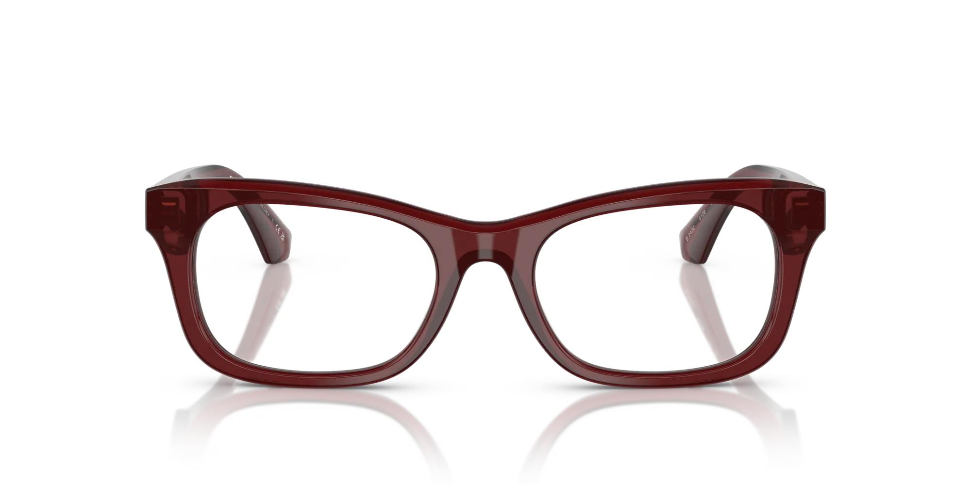 Burberry BE2422 4128 Montature da vista Acetato Rosso Squadrata Normale - immagine 3