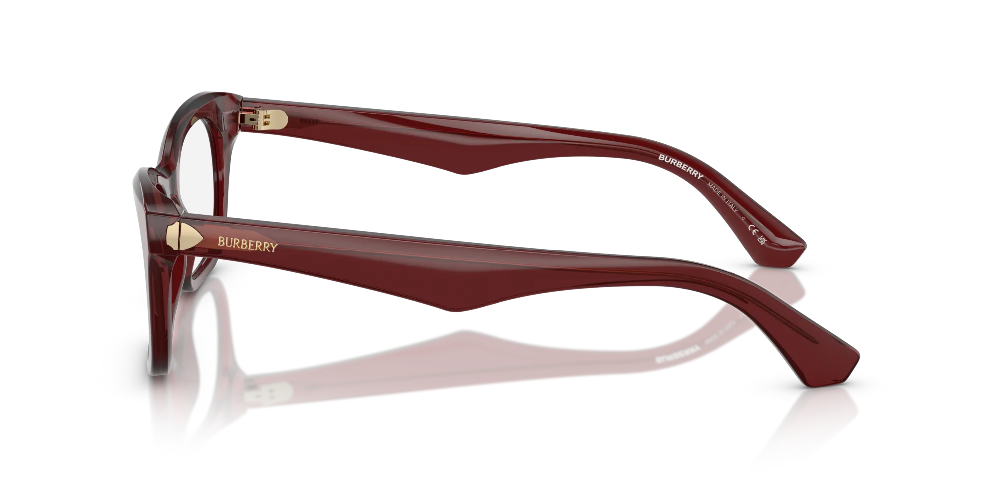 Burberry BE2422 4128 Montature da vista Acetato Rosso Squadrata Normale - immagine 4