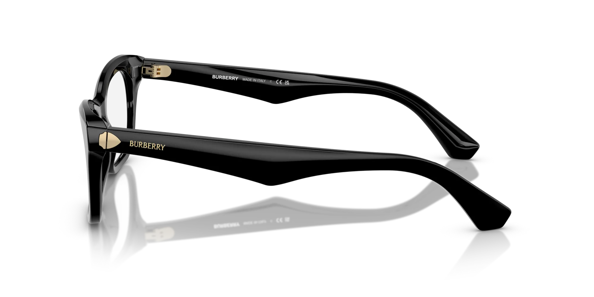 Burberry BE2422 3001 Montature da vista Acetato Nero Squadrata Normale - immagine 4