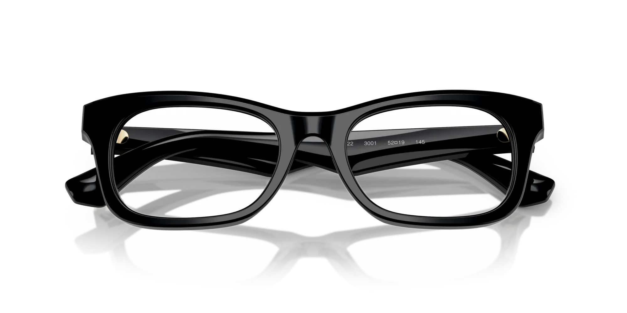 Burberry BE2422 3001 Montature da vista Acetato Nero Squadrata Normale - immagine 2