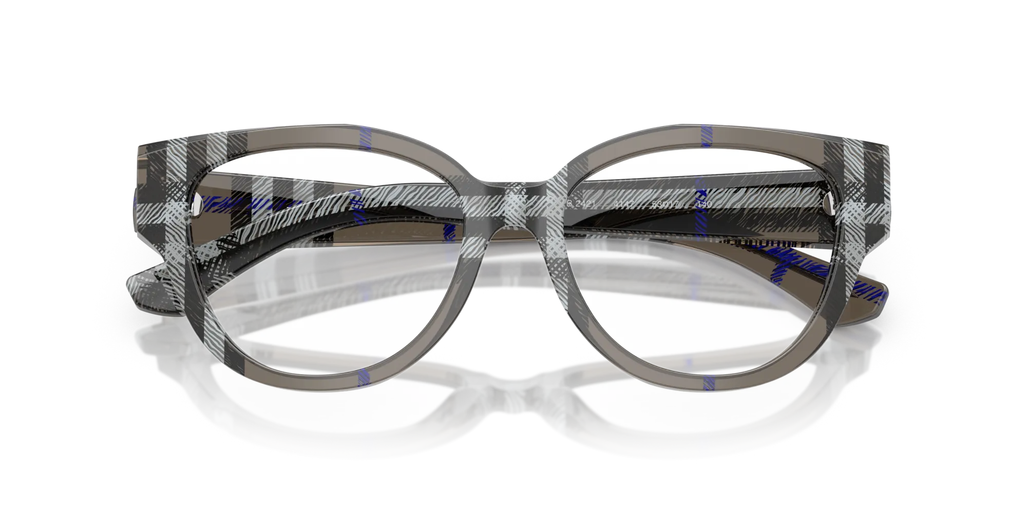 Burberry BE2421 4147 Montature da vista Acetato Grigio Pantos Normale - immagine 2