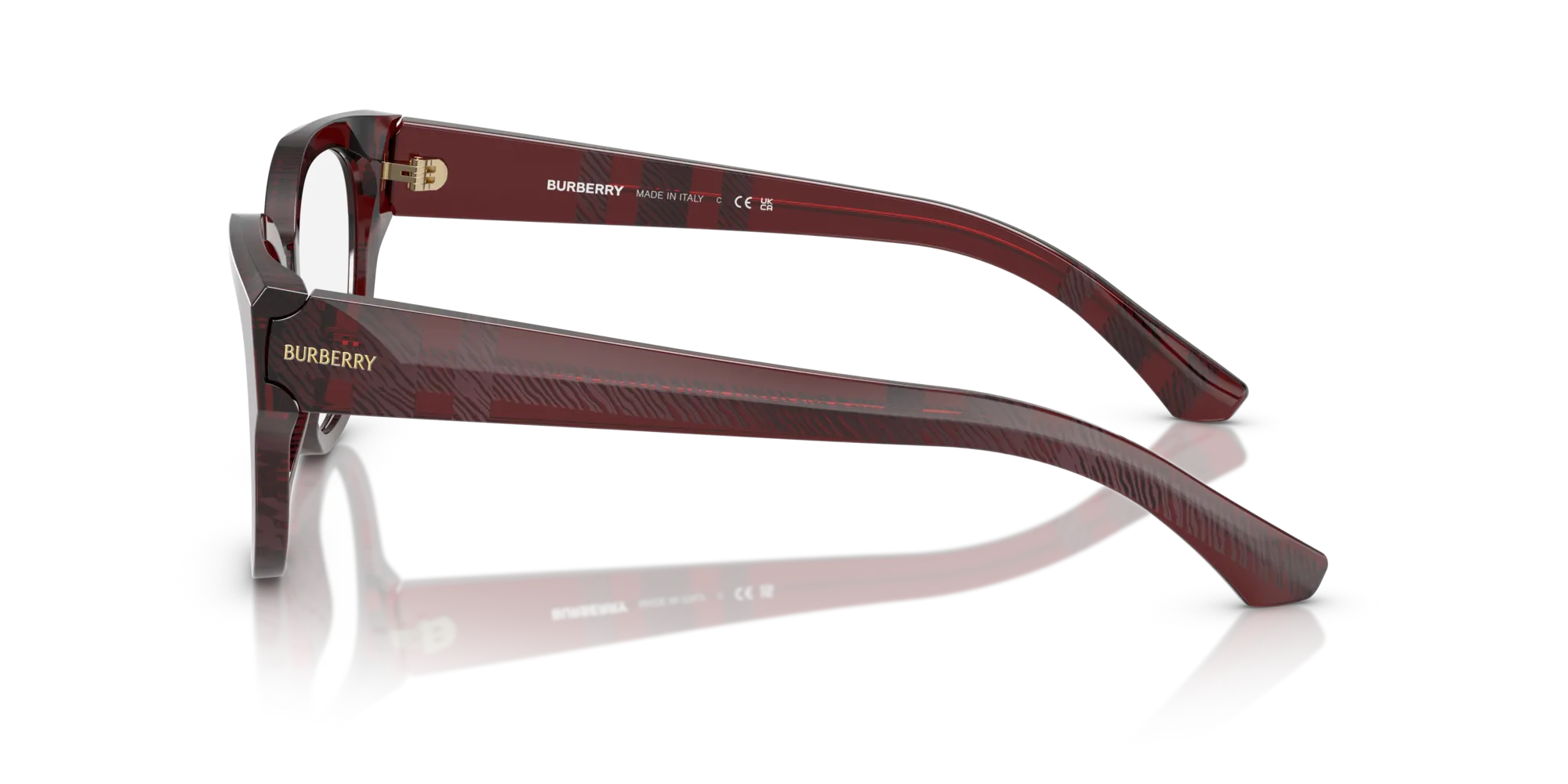 Burberry BE2421 4115 Montature da vista Acetato Rosso Pantos Normale - immagine 4