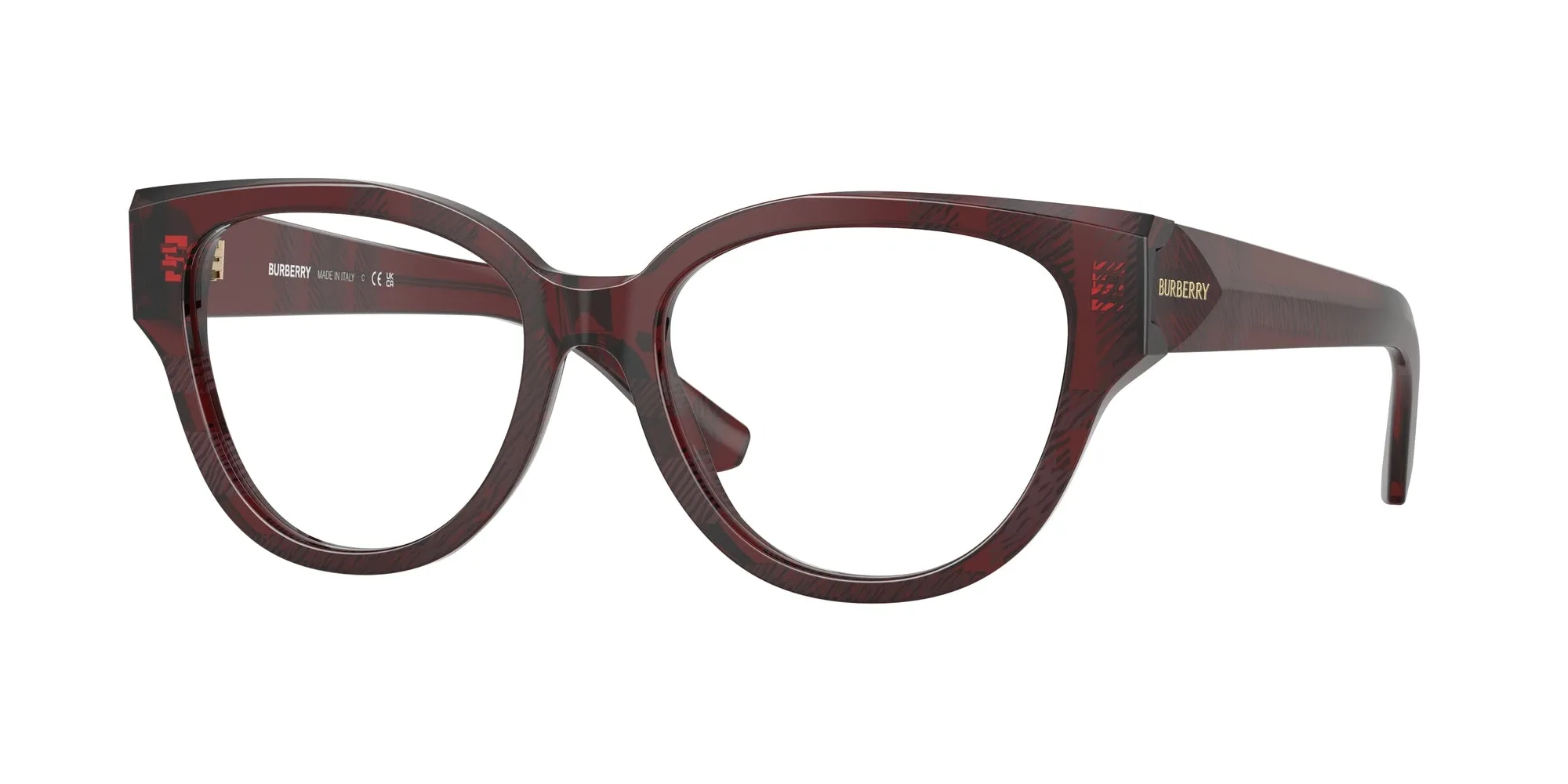 Burberry BE2421 4115 Montature da vista Acetato Rosso Pantos Normale - immagine 1