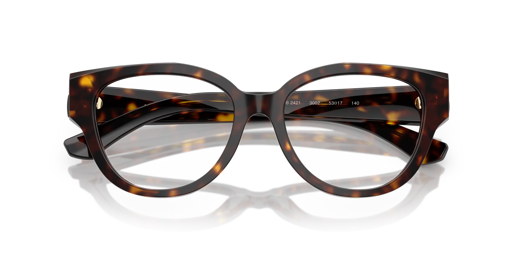 Burberry BE2421 3002 Montature da vista Acetato Marrone Pantos Normale - immagine 2