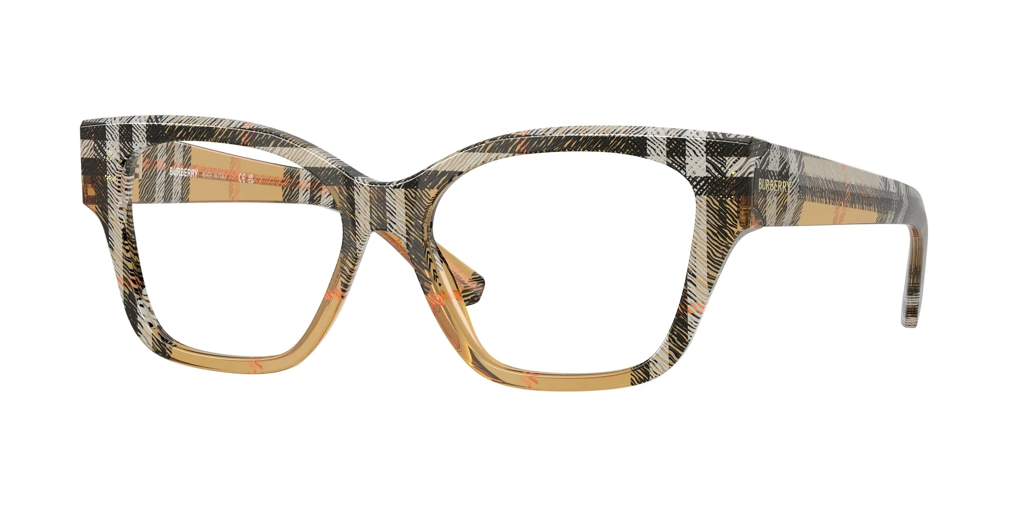 Burberry BE2420 4146 Montature da vista Acetato Marrone Cat Eye Normale - immagine 1