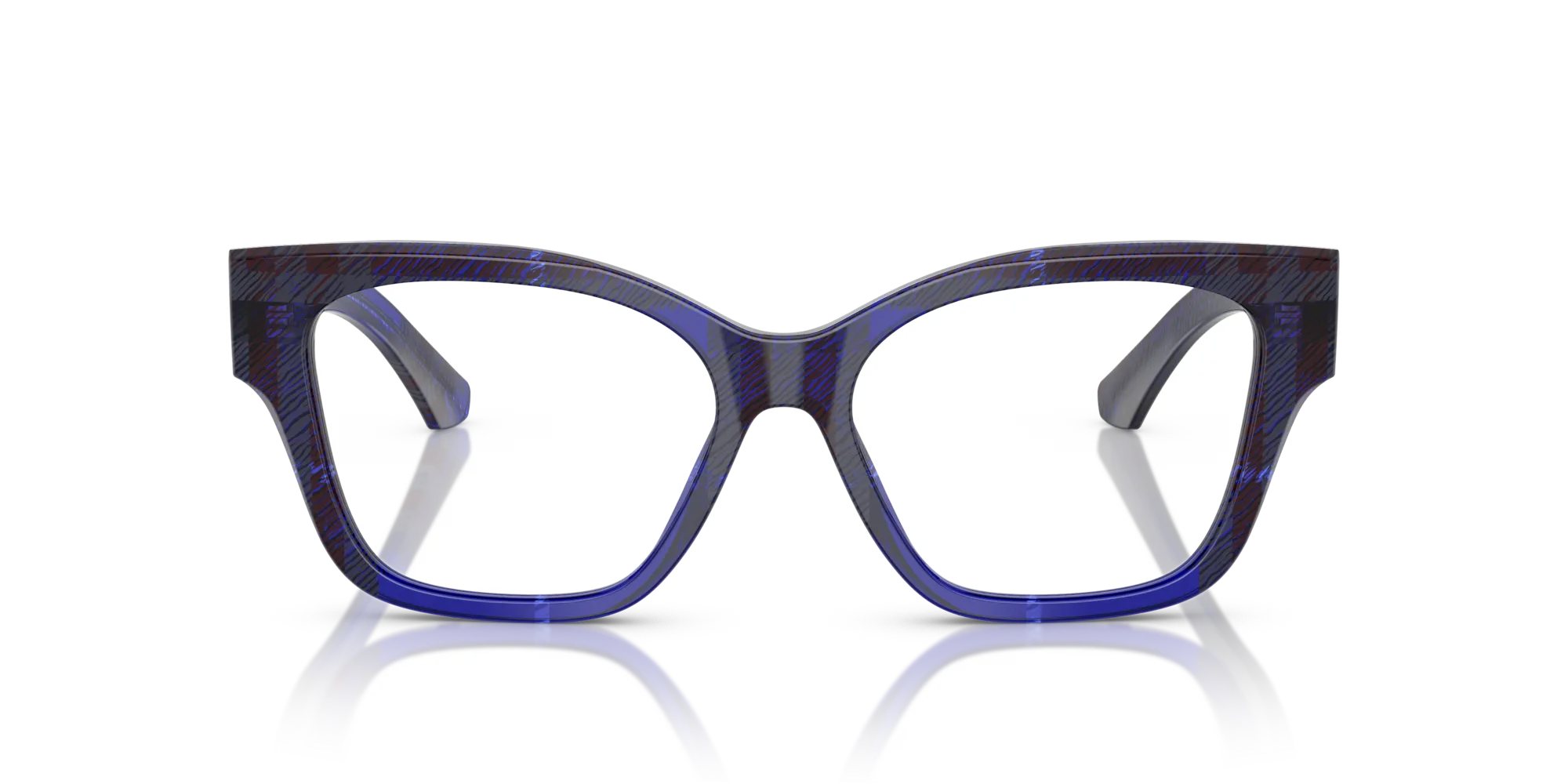 Burberry BE2420 4114 Montature da vista Acetato Blu Trasparente Cat Eye Normale - immagine 3