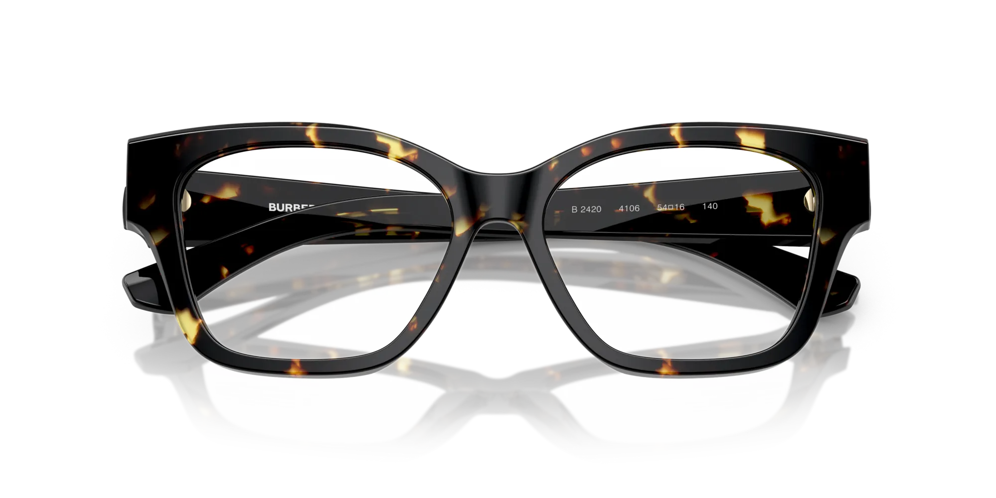Burberry BE2420 4106 Montature da vista Acetato Tartaruga Cat Eye Normale - immagine 2