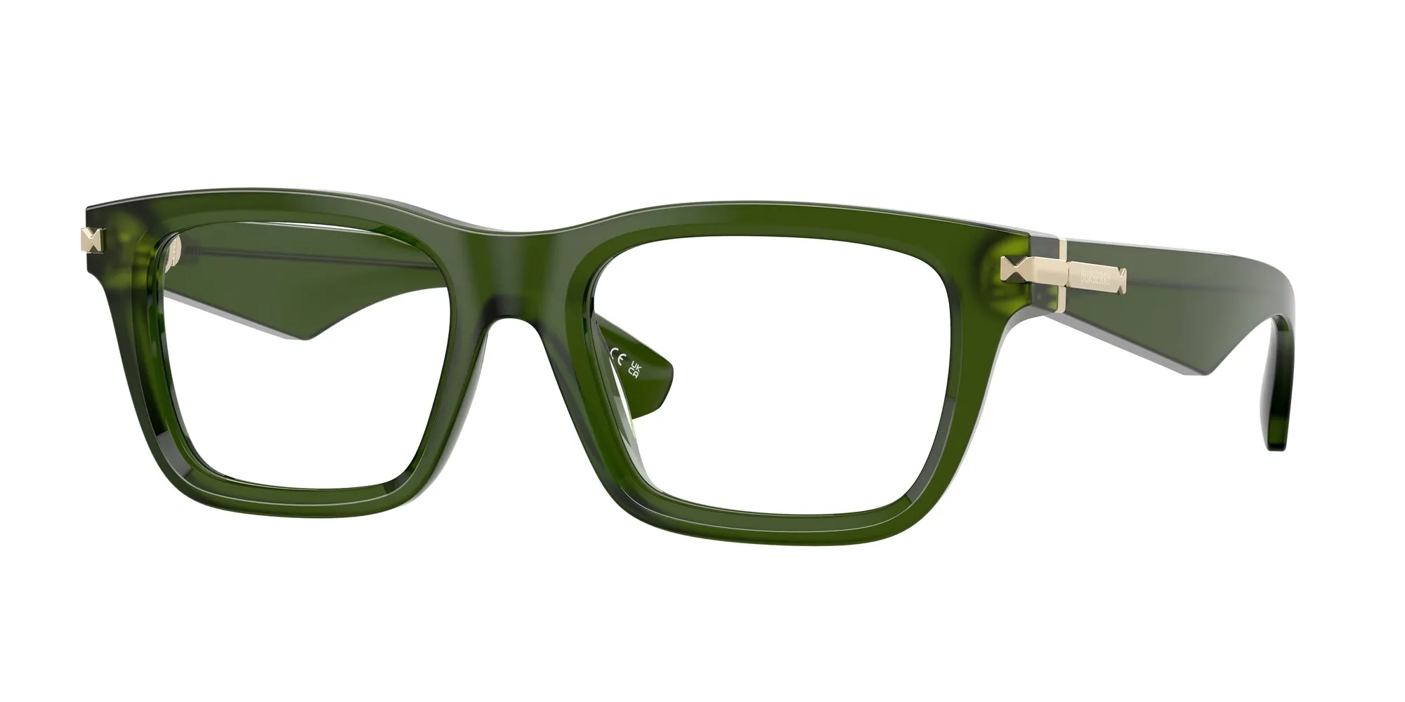 Burberry BE2419 4148 Montature da vista Acetato Verde Squadrata Normale - immagine 1