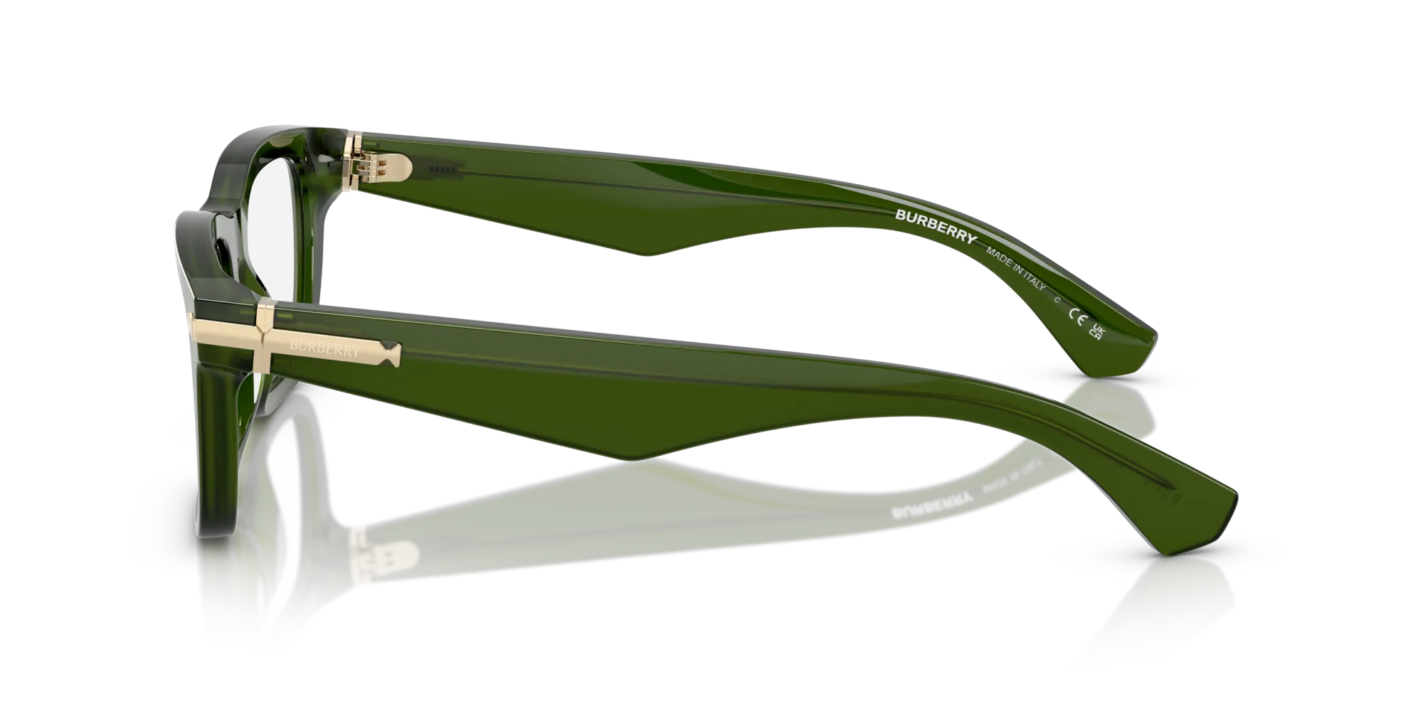 Burberry BE2419 4148 Montature da vista Acetato Verde Squadrata Normale - immagine 4